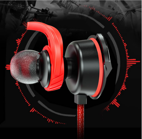 Wired Mobile Phone Computer Headset In-ear Long Mic Gaming