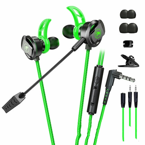 Wired Mobile Phone Computer Headset In-ear Long Mic Gaming