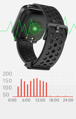 Smart Full Touch Screen Heart Rate Monitoring Sports Watch