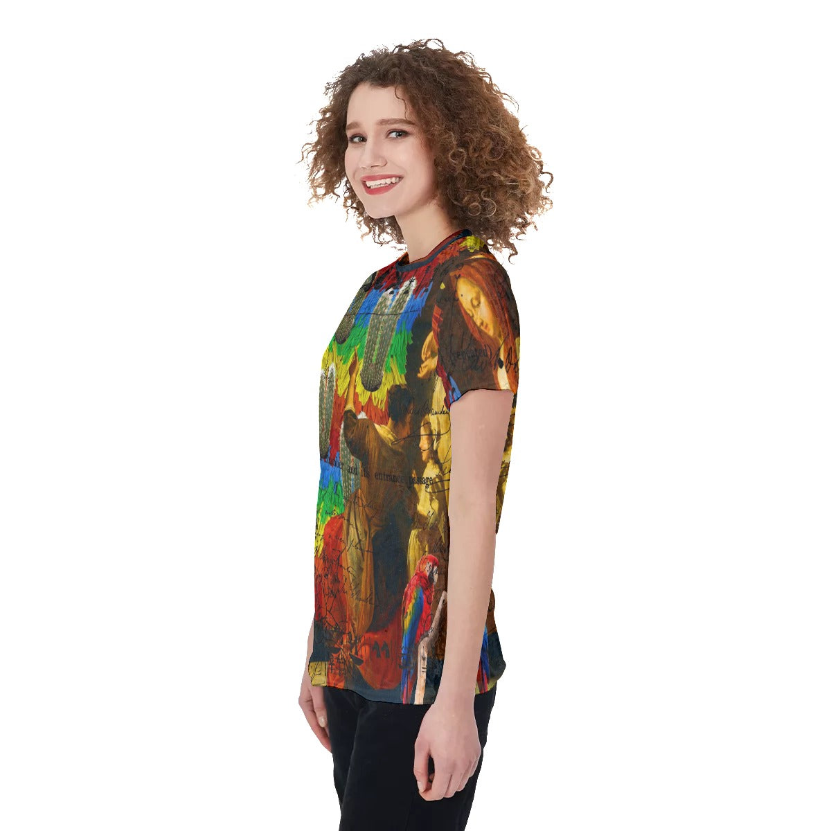 AND THIS, IS THE RAINBOW BRUSH CACTUS. II Women's Velvet All Over