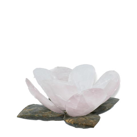 Flower Quartz Candleholder