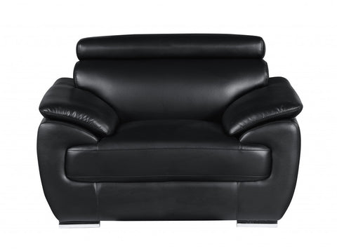 32inches to 38inches Black Captivating Leather Chair