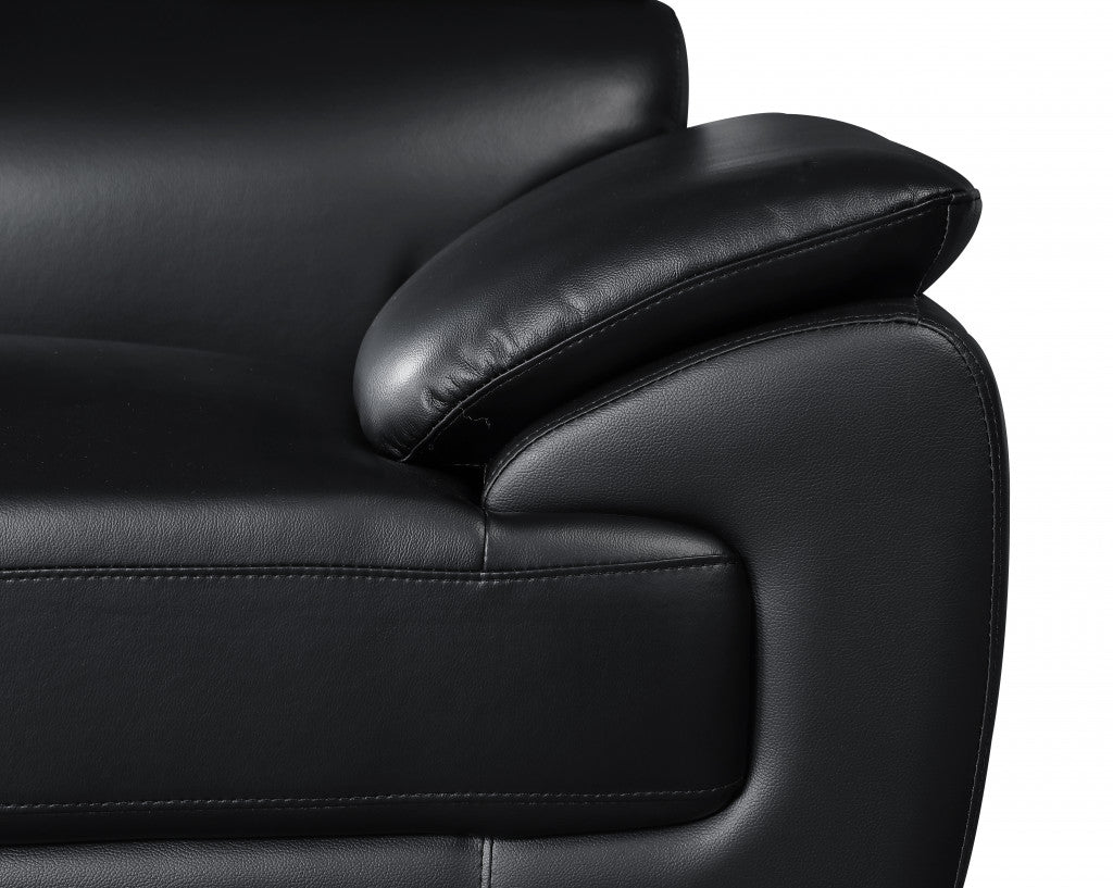 32inches to 38inches Black Captivating Leather Chair