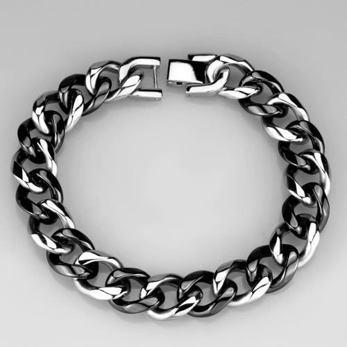 3W1000 - High polished (no plating) Stainless Steel Bracelet with