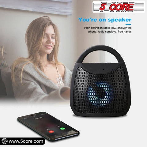 5Core Bluetooth Speaker Wireless Outdoor Rechargeable Mini Portable