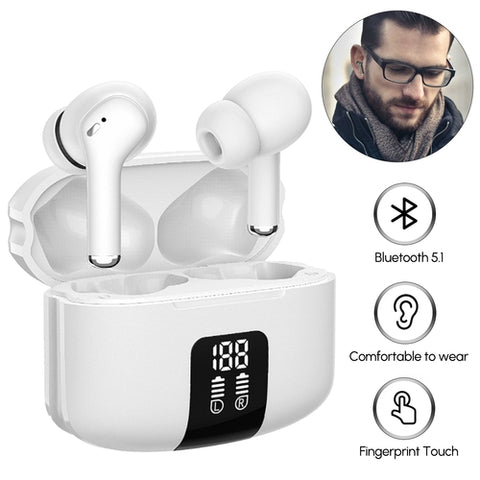 Bluetooth 5.3 Wireless Earbud  60 Hrs Playtime with LED Display for