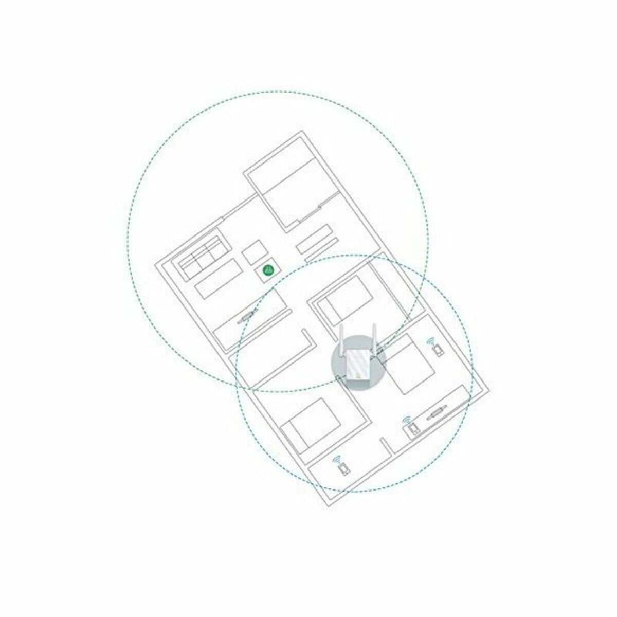 Wi-Fi repeater TP-Link TL-WA855RE 300 Mbps RJ45