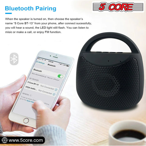 5Core Bluetooth Speaker Wireless Outdoor Rechargeable Mini Portable