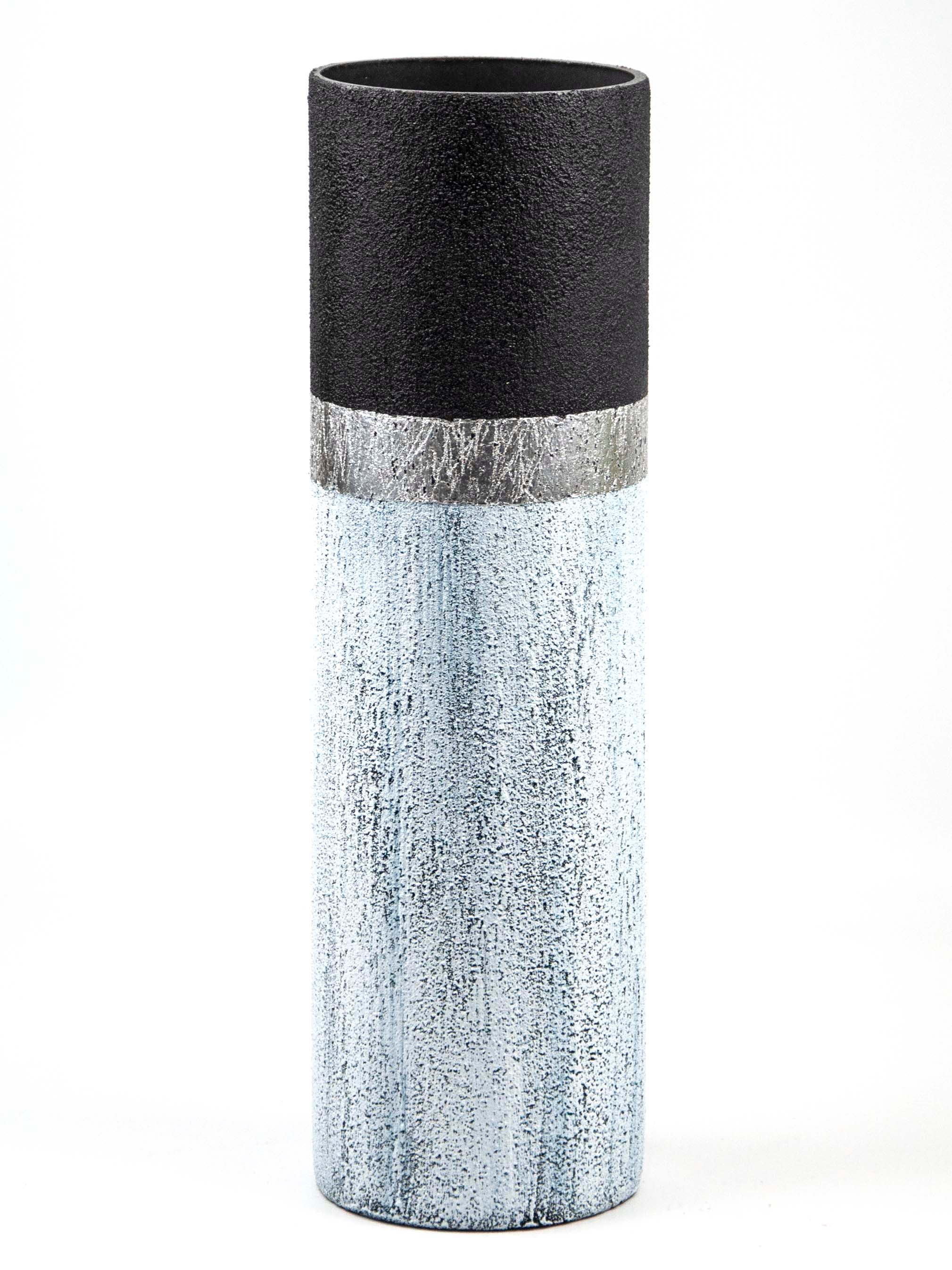 Blue stone imitation vase | Glass vase for flowers | Cylinder Vase |