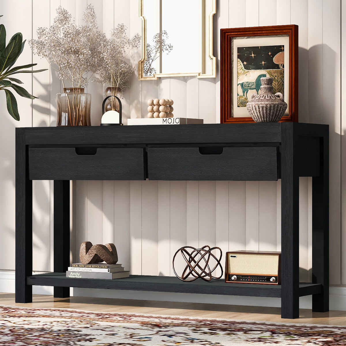 Console Table Entryway Table for Hallway Living Room with 2 Drawers