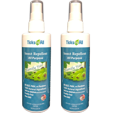 All Natural All Purpose Insect Repellent 8oz (2 pack)