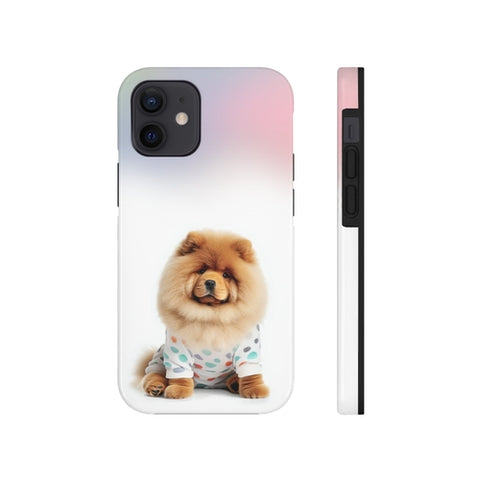 Fluffy Chow Chow Dog Touch Case for iPhone with Wireless Charging