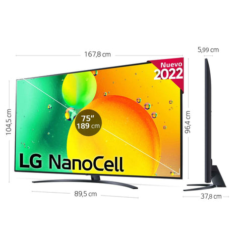 Smart TV LG 75NANO766QA 75" 4K ULTRA HD NANO CELL WIFI 4K Ultra HD HDR