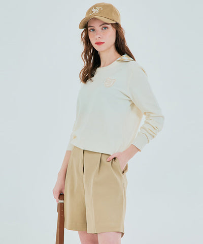 BENECIA 12 Butter Bermuda Shorts - Beige