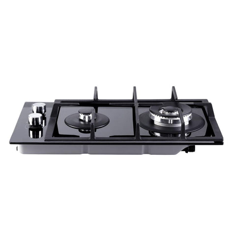 Devanti Gas Cooktop 30cm Gas Stove Cooker 2 Burner Cook Top Konbs NG