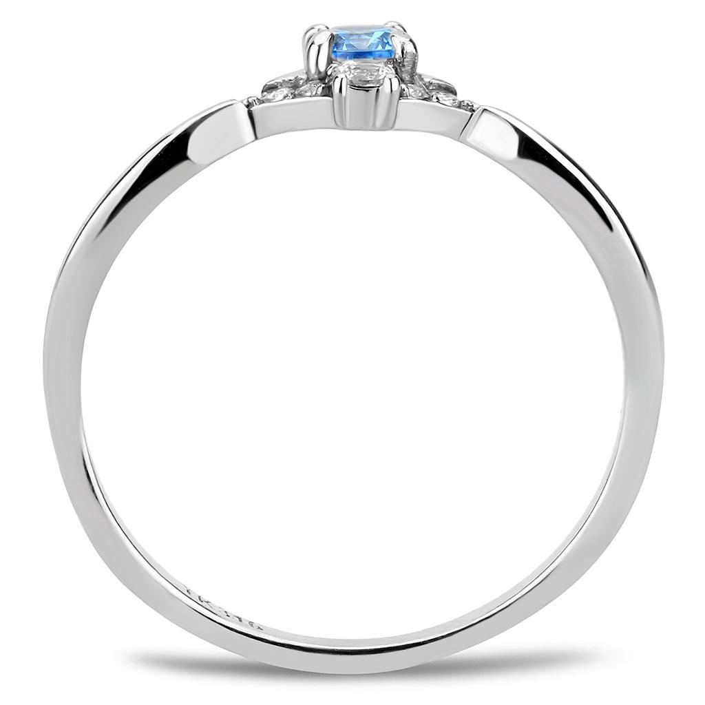 DA120 - High polished (no plating) Stainless Steel Ring with AAA Grade