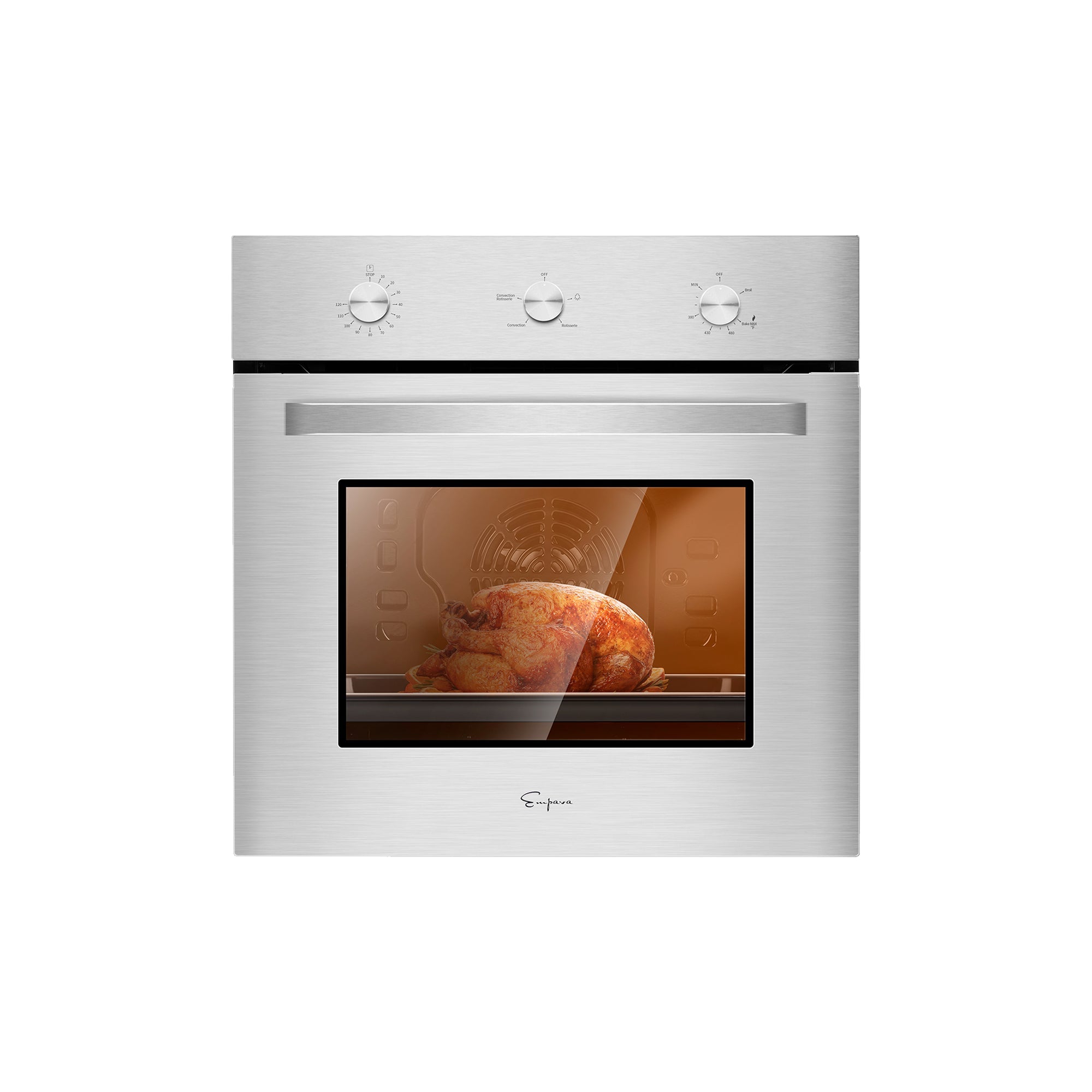 Empava 24WO08 24 in. 2.3 cu. ft. Single Gas Wall Oven - Only For