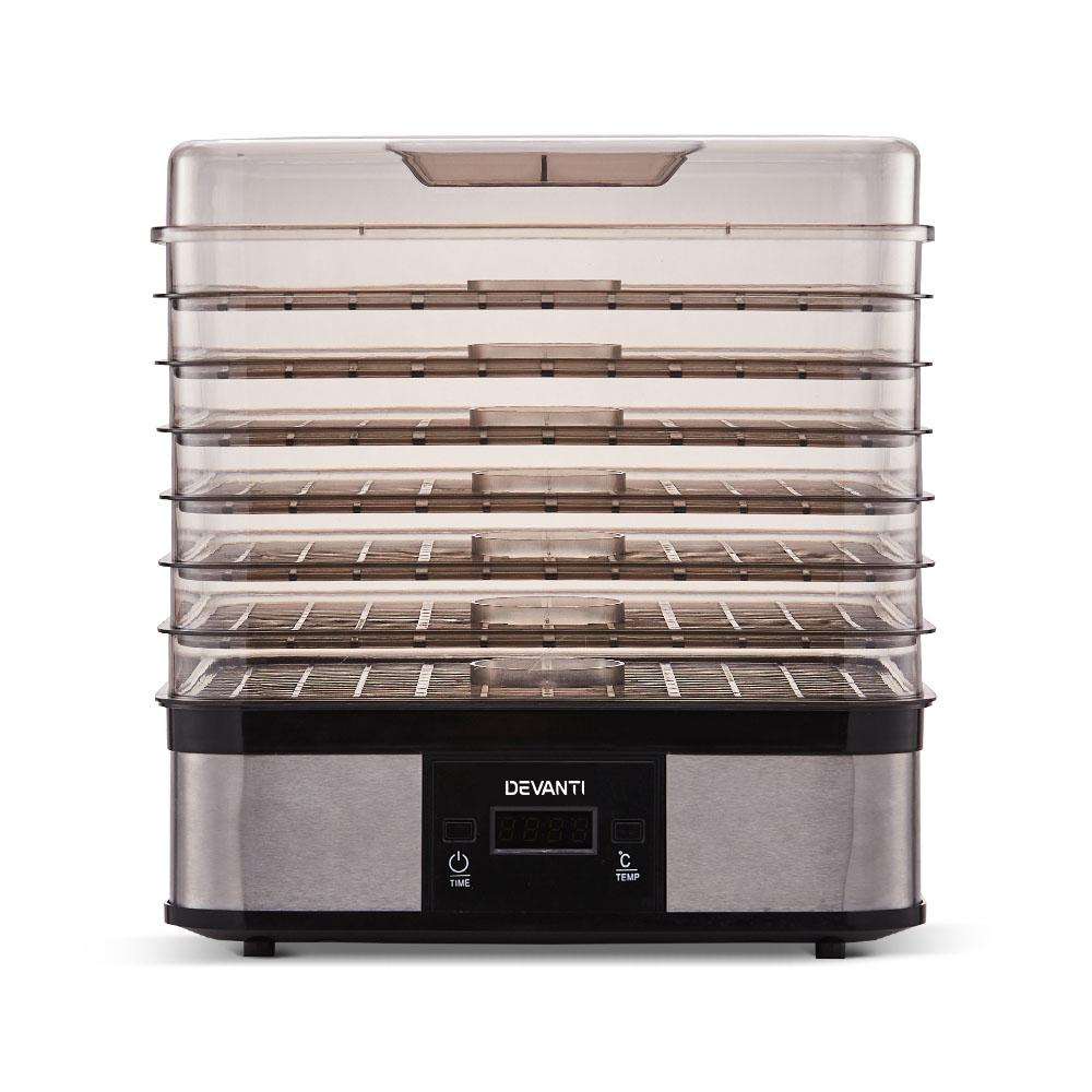 Devanti Food Dehydrator with 7 Trays - Silver