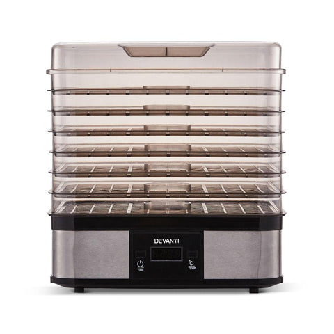 Devanti Food Dehydrator with 7 Trays - Silver