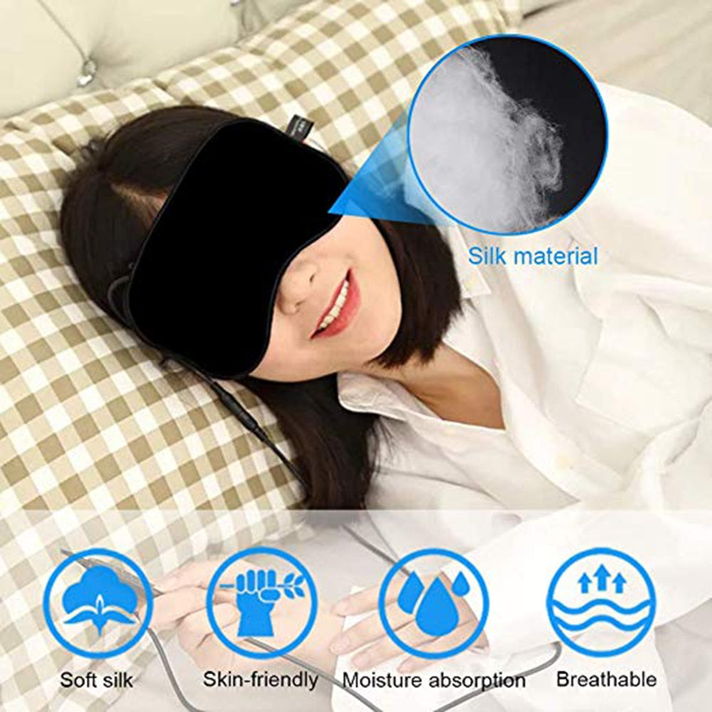 USB Steam Sleeping Eye Mask Shading Mask For Sleep Soft Adjustable