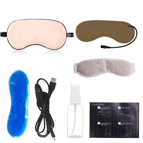 USB Steam Sleeping Eye Mask Shading Mask For Sleep Soft Adjustable