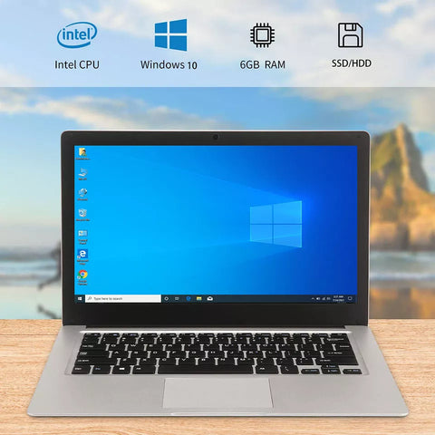 Molosuper 14 inch Cheap Notebook Windows 10 6GB RAM 192GB/ 64GB SSD