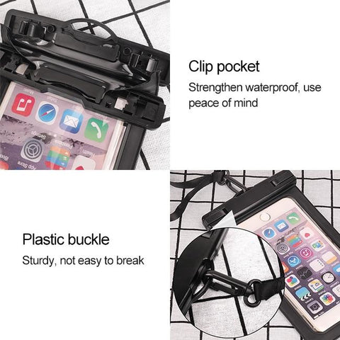 Waterproof Bag Phone Pouch Cover Mobile Case for Beach Outdoor