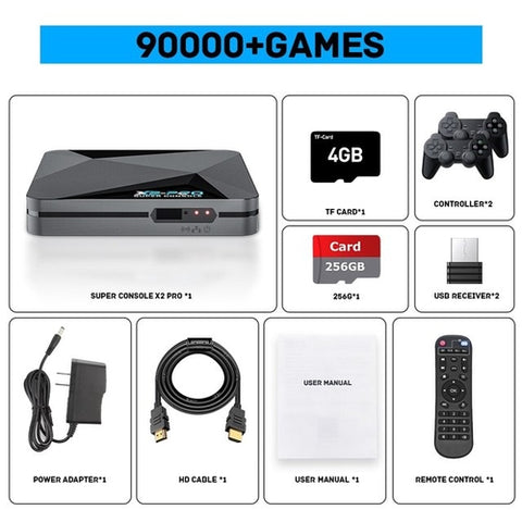 KINHANK Retro Video Game Console Super Console X2 Pro with 90000 Video