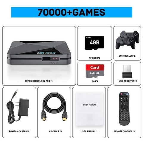 KINHANK Retro Video Game Console Super Console X2 Pro with 90000 Video