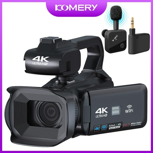 Komery Youtube Camcorder 4k Ultra Hd Camera Camcorders 64mp Streaming