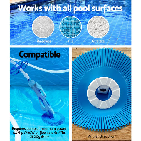 Pool Cleaner Automatic Swimming Pool Floor Climb Wall Automatic Vacuum