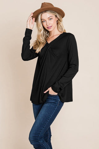 Fold knotted Twist Sweatshirts