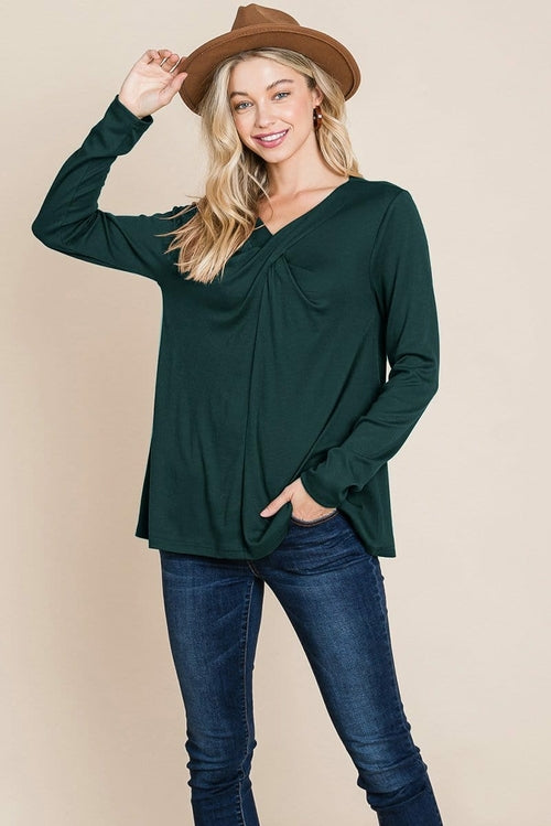 Fold knotted Twist Sweatshirts