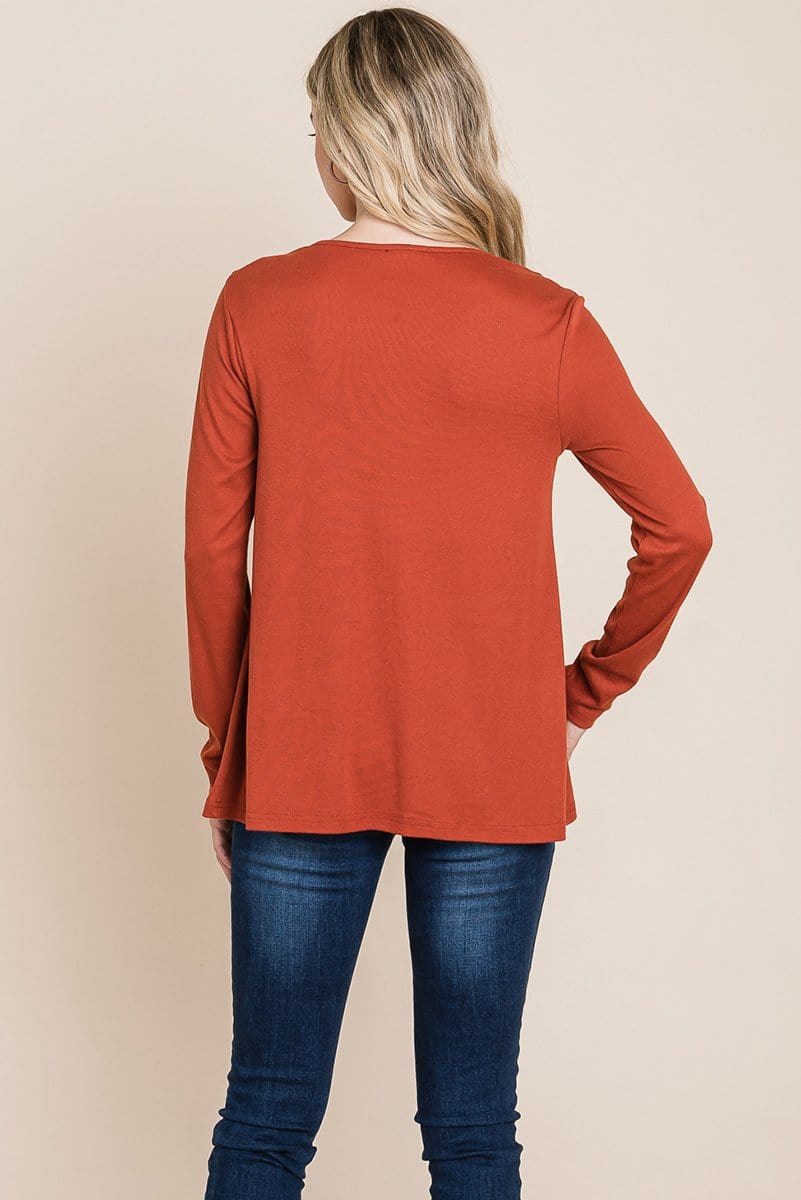 Fold knotted Twist Sweatshirts