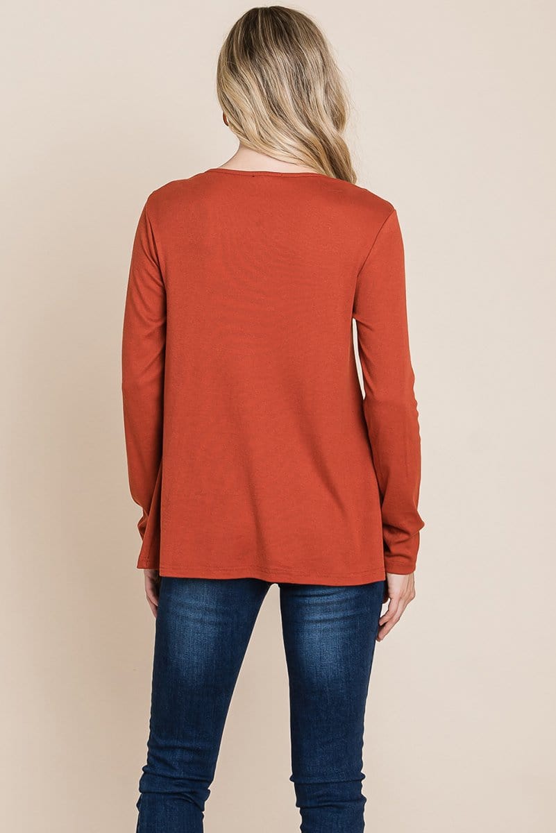 Fold knotted Twist Sweatshirts