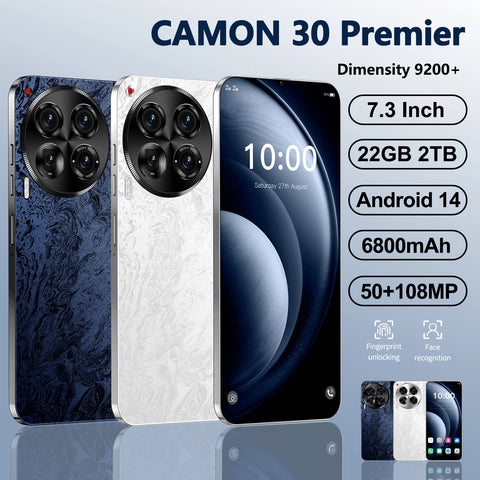 Original Camon 30 Premier Smartphone 5G 7.3inch HD 22GB+2TB Cell Phone