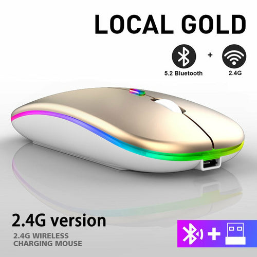 Mouse Bluetooth senza fili RGB