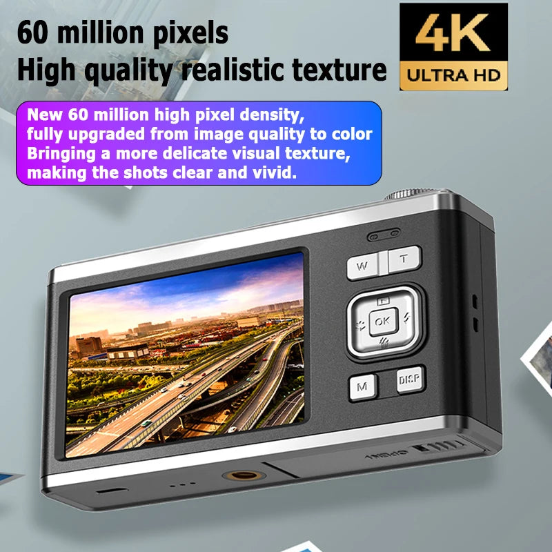 4K Telescopic Lens High-Definition Dual Screen Digital Camera 16x