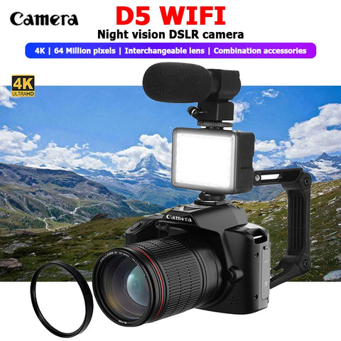 Professional Camcorder 4K dual camera High definition 64 million