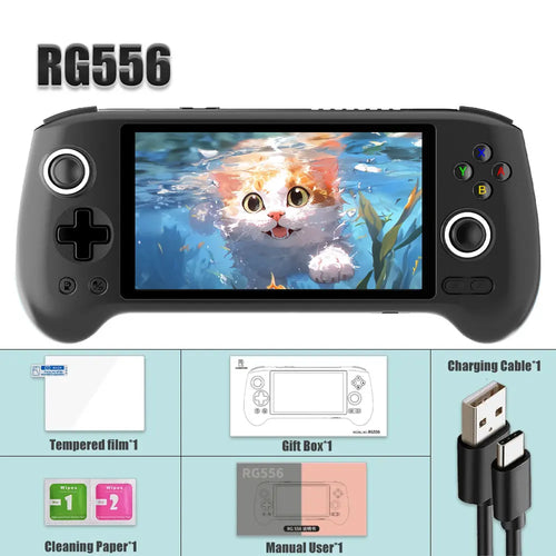 ANBERNIC RG556 Handheld Game Console 5.48-inch AMOLED Screen Android