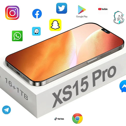 Brand New Original 16GB+1TB for Smartphone 6.8 Inch XS15 Pro Full