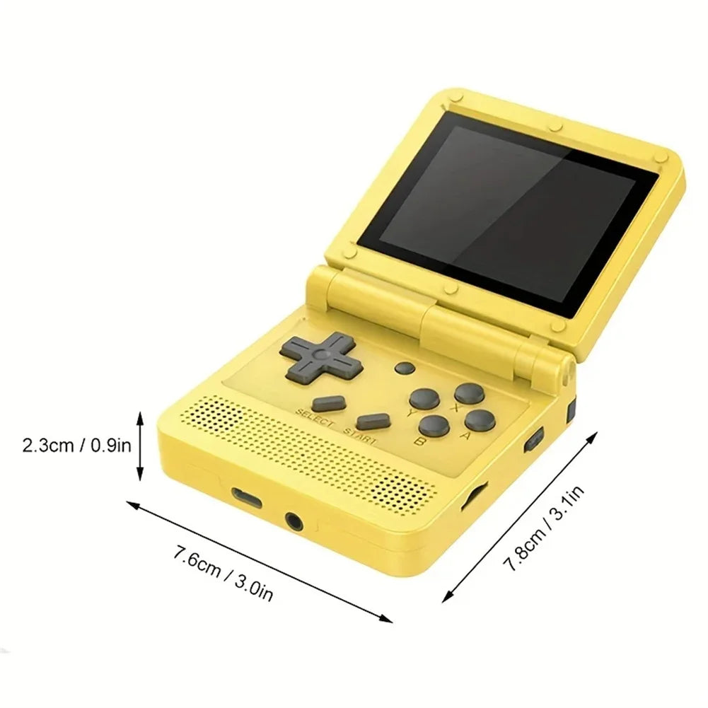 POWKIDDY V90 Console di gioco pieghevole portatile retrò LCD IPS da 3,0 pollici 