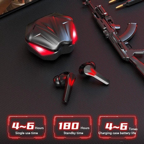 Dragon Red Flame Bluetooth Earbuds