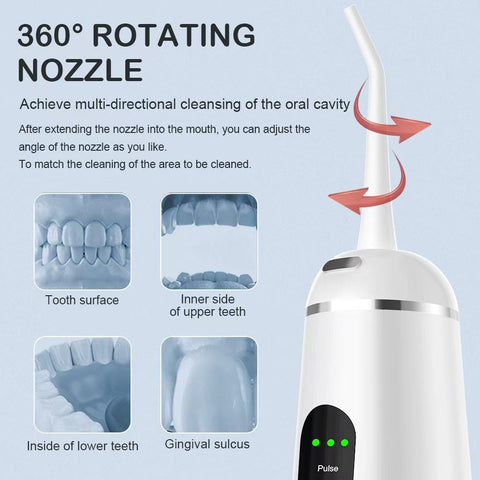 350ML Portable Electric Oral Irrigator Dental Water Flosser USB