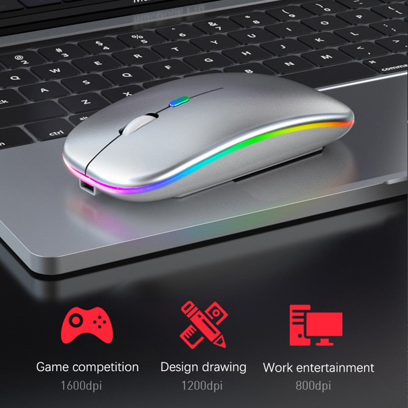 Mouse Bluetooth senza fili RGB