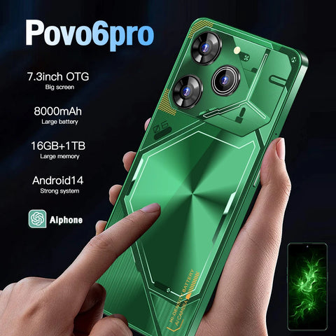 Original Pova 6 Pro Smartphone Global Version Dimensity 9300 16G+1TB