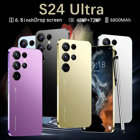 2024 New S24 Ultra Mobile Phones 6.8 HD Screen SmartPhone 16G+1T 5G