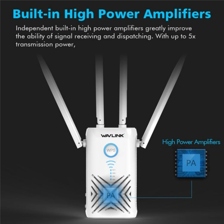 WAVLINK WN579X3 With 5dBi Antennas AC1200 Wireless Router 2.4G / 5G