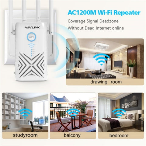 WAVLINK WN579X3 With 5dBi Antennas AC1200 Wireless Router 2.4G / 5G