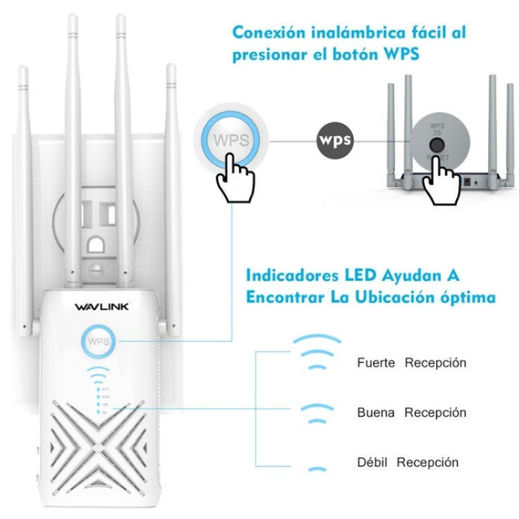 WAVLINK WN579X3 With 5dBi Antennas AC1200 Wireless Router 2.4G / 5G